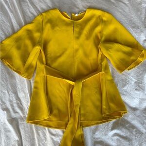 Zara bright yellow top